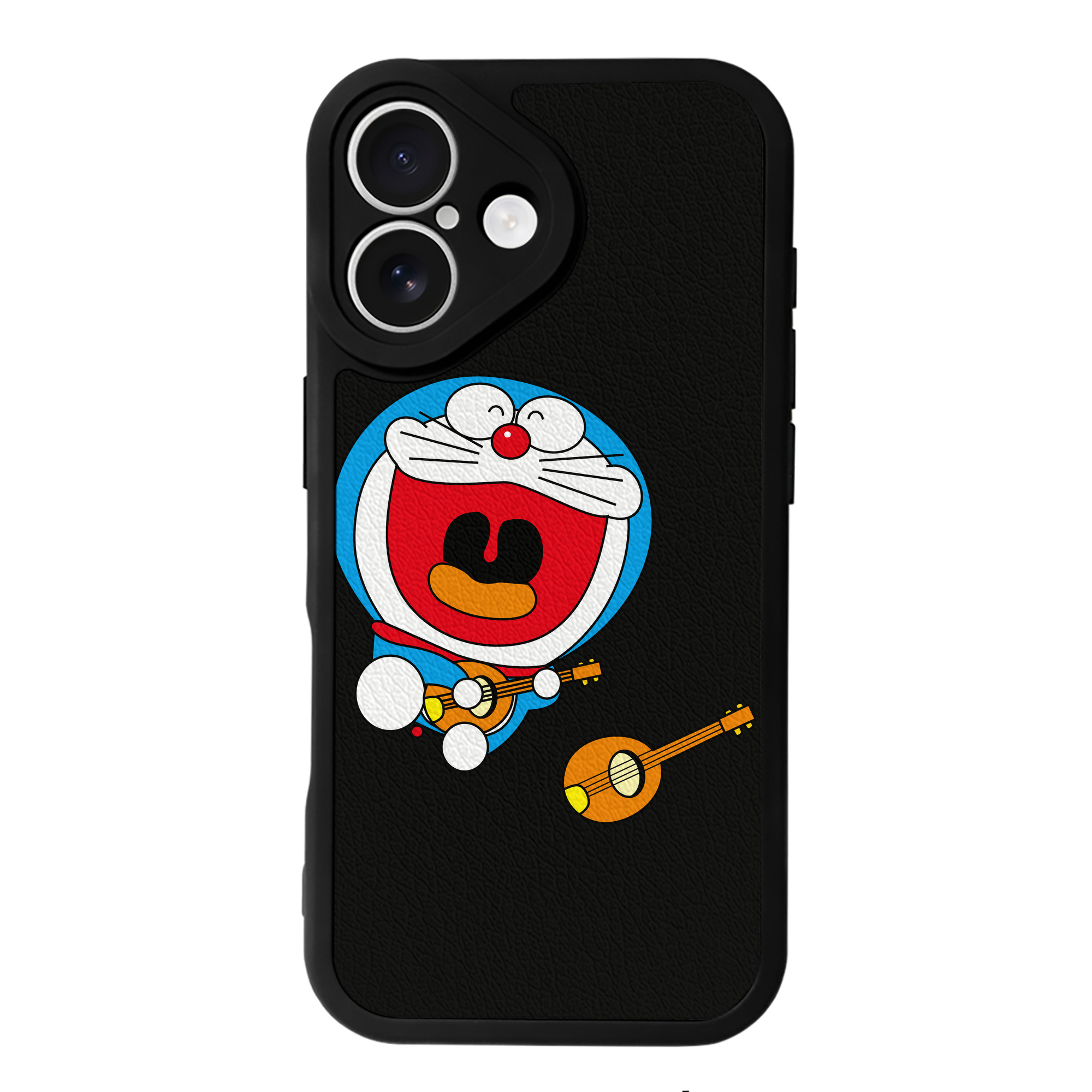 （画像用） ドラえもん Doraemon 【iPhone 16シリーズ対応】シリコンスマホケース（レザー調） 材質：シリコン